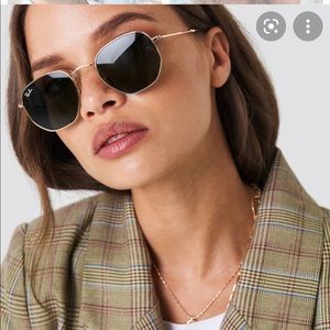 Ray-Ban Hexagonal Flat Lenses Classic G-15 + Gold